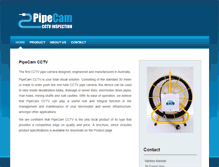 Tablet Screenshot of pipecamcctv.com